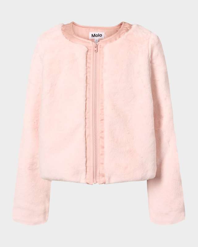 Girl's Helen Faux Fur Jacket, Size 4-